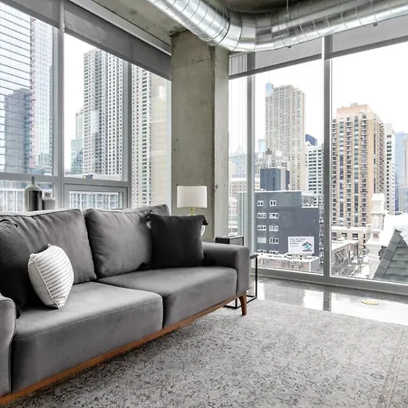 River N 1br W Gym Pool Nr L Stop Chi-355 Chicago