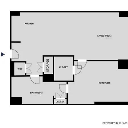 S Loop 1br W Gym Pool Roof 1 Block To L Chi-689 * Chicago