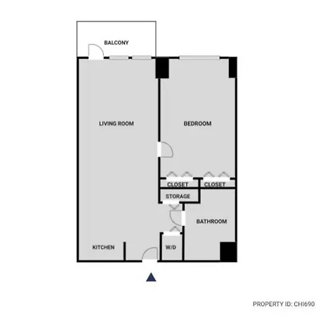 Apartment S Loop 1br W Gym Pool Roof 1 Block To L Chi-690 *