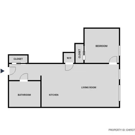 Lakeview 1br W Wd Nr Belmont L Chi-937 Apartment