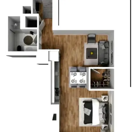 Brand New Luxe Convertible Studio/downtown Views Chicago