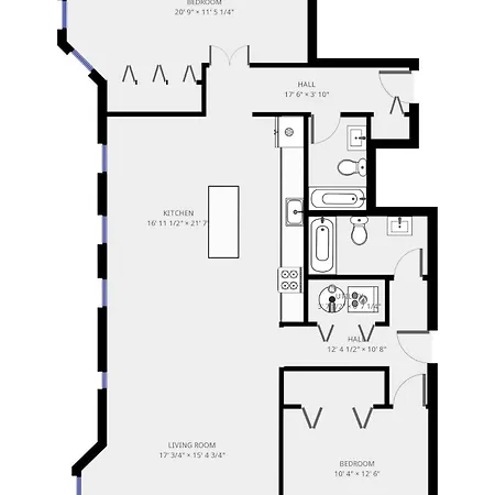 858-2n Beautifully Remodeled Flat Downtown Apartment Chicago