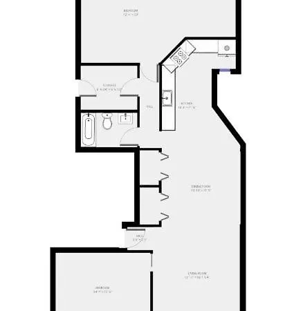 858-2n Beautifully Remodeled Flat Downtown