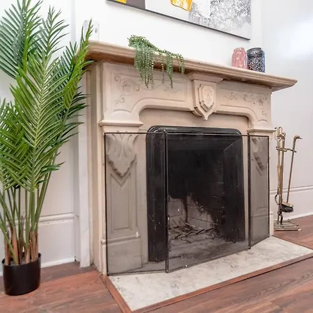 Historical 5 Bedroom That Sleeps 12 Guests With Patio, Fireplace, Grill And Free Parking Villa Chicago