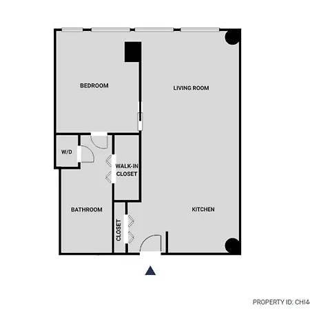 S Loop 1br W Roof Gym Lounge 1 Block To L Chi-444 Apartment *