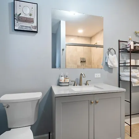 Apartment Chic & Spacious 3-bedroom Condo-just 10 Minutes From Downtown Chicago