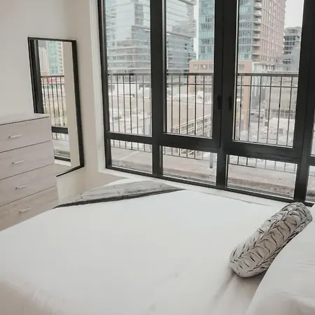 Apartment River North Private Balcony With In And Out Parking *