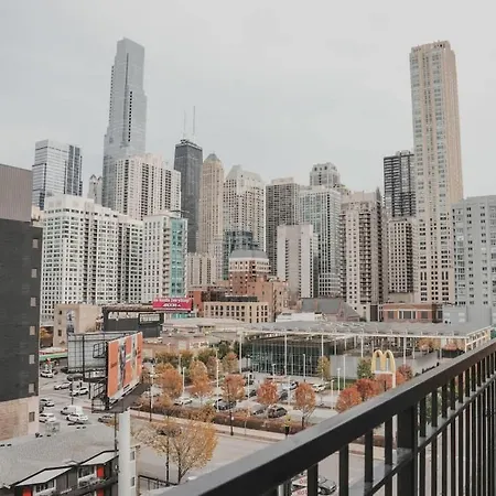 River North Private Balcony With In And Out Parking Apartment Chicago