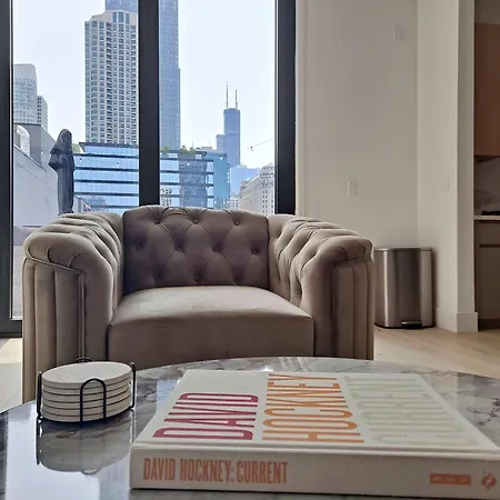 Apartment River North Private Deck With In And Out Parking