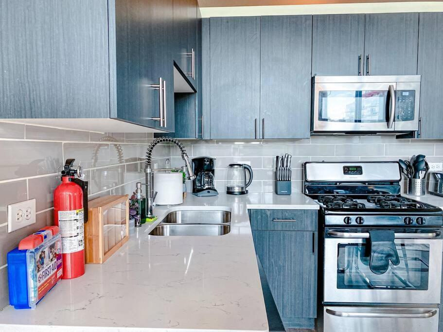 Stylish 2Br Suite With Optional Parking & Gym Access Near Lakefront, Shedd Aquarium And Mccormick Center Chicago