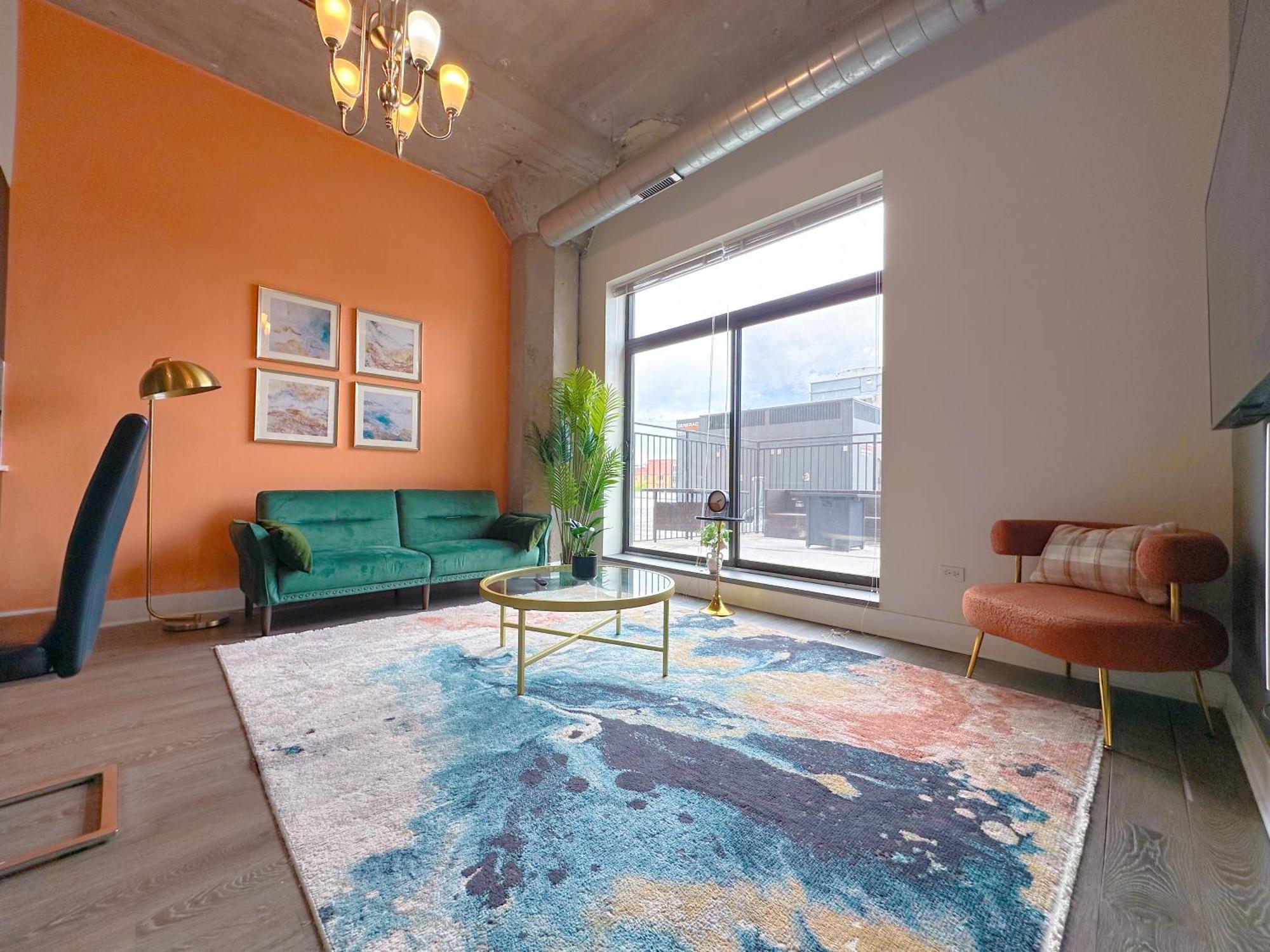 Apartment Modern South Loop 2br With View Of Skyline Patio And Gym Access Near Mccormick Place Convention Center & Museum Campus Chicago