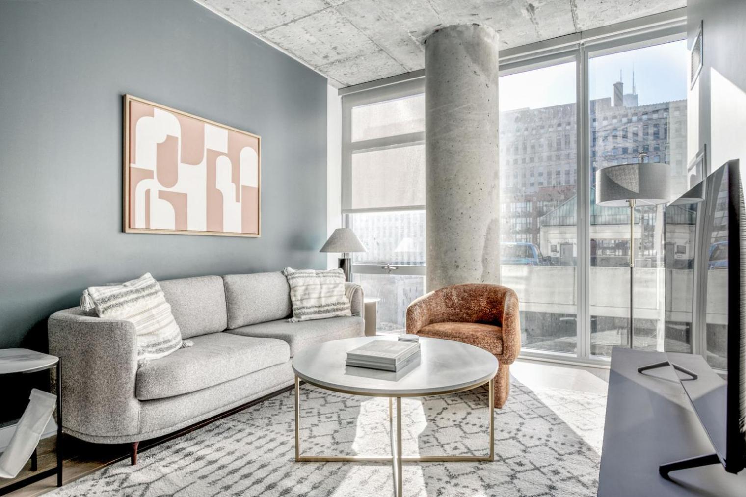 Apartment River North 1br W Gym Pool Roof Nr Riverwalk Chi-816 *