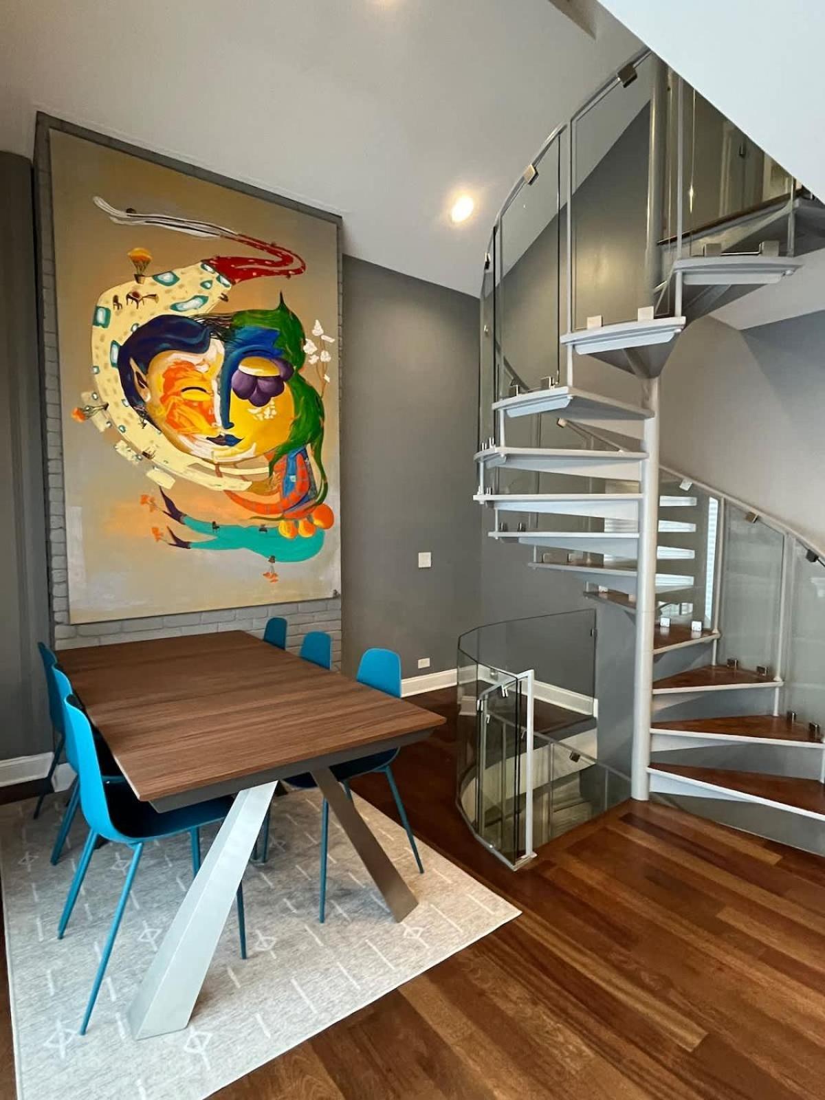 3-story Townhome Free Parking Private Patio Washer-dryer Casa de Férias Chicago