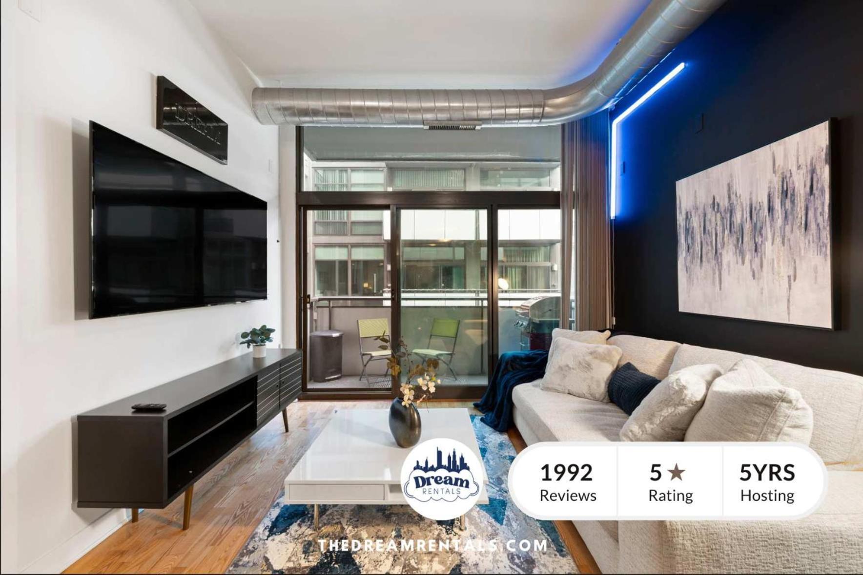 Sleek 2 Bed 2 Bath In Trendy Fulton Market Appartement