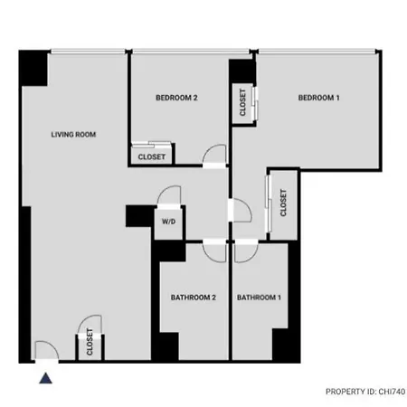 S Loop 2br W Pool Gym Nr Grant Park Chi-740 *