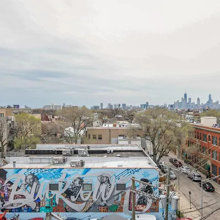Bucktown 1br W Roof Bbq 1 Block To Blue Line Chi-662 *