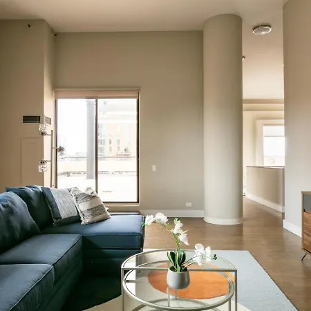 Apartment Downtown Penthouse 11parking Gym Pvt Patio Chicago