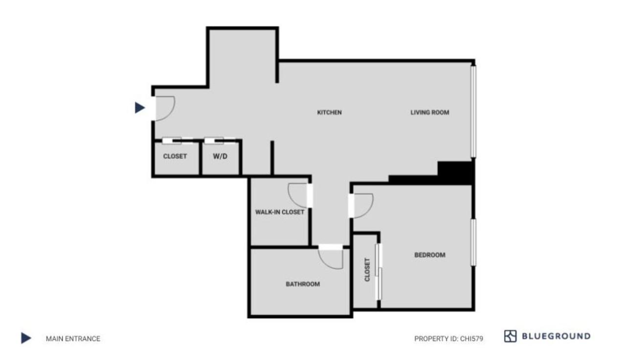 Apartment Near North 1br W Gym Lounge Nr Shopping Chi-579 Chicago
