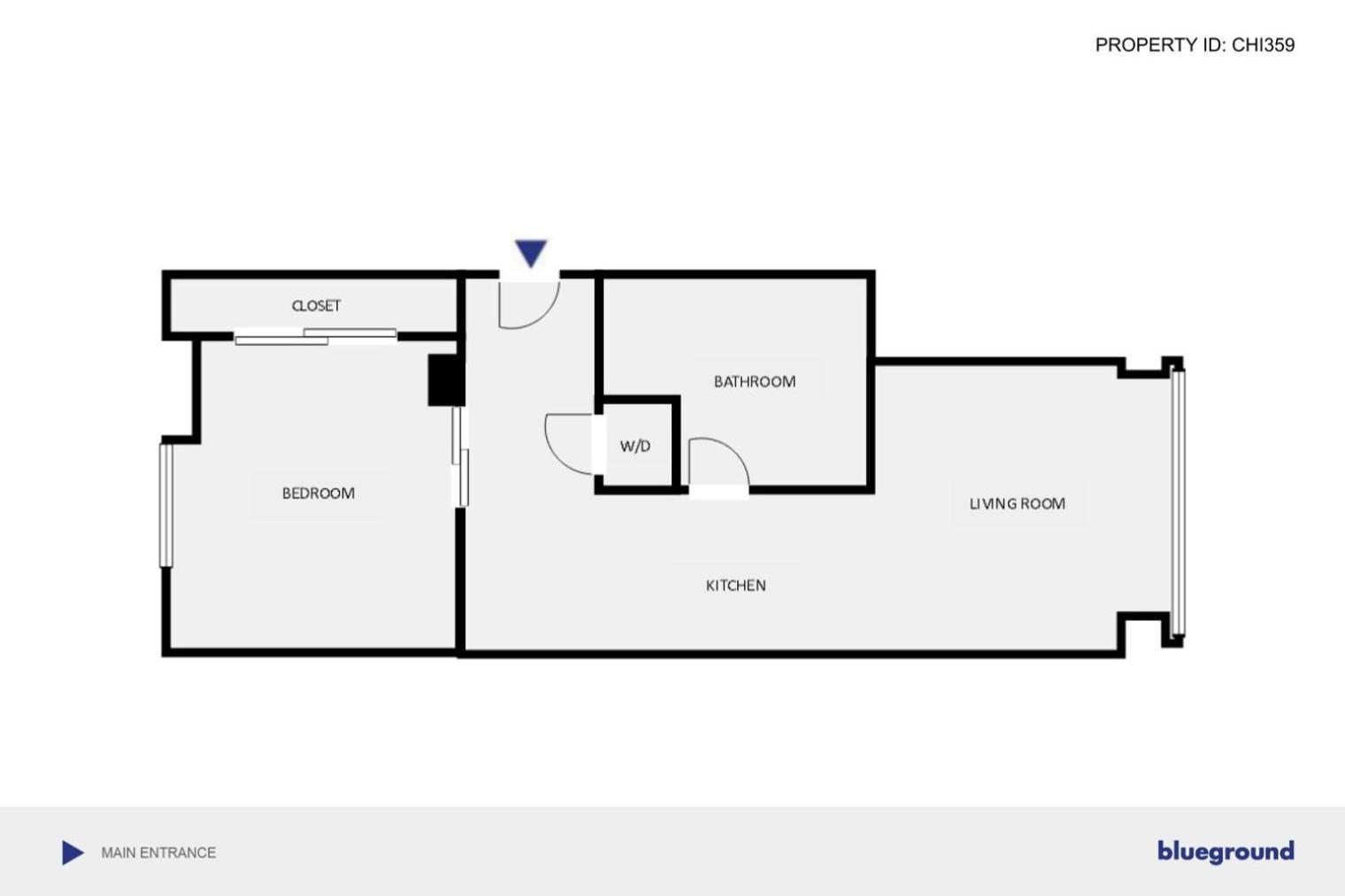 Apartamento River N 1br W Gym Pool Nr L Stop Chi-359 Chicago