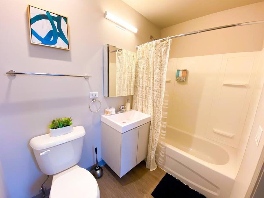 Stylish 2Br Apartment With Optional Parking, Patio And Gym Near Mccormick Place, Shedd Aquarium, Field Museum & Lakefront Trail *