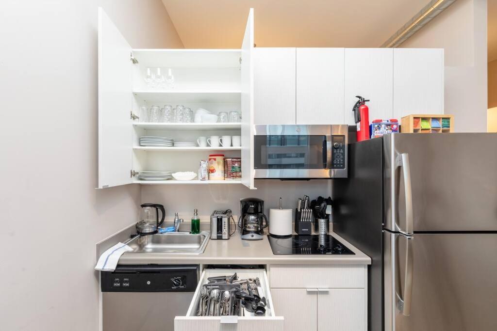 Appartement Stylish 2Br Apartment With Optional Parking, Patio And Gym Near Mccormick Place, Shedd Aquarium, Field Museum & Lakefront Trail *