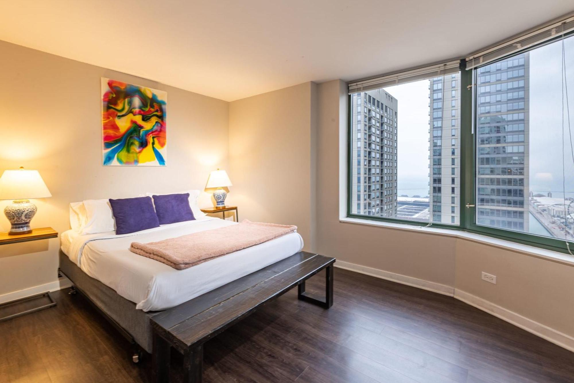 3b/3b Skyloft With Navy Pier View Gym & Pool By Envitae Apartment Chicago