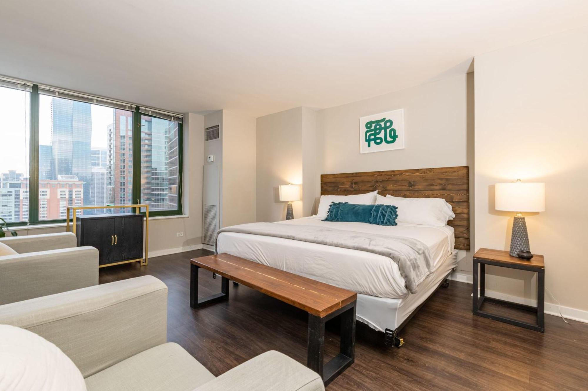 Apartment 3b/3b Skyloft With Navy Pier View Gym & Pool By Envitae *