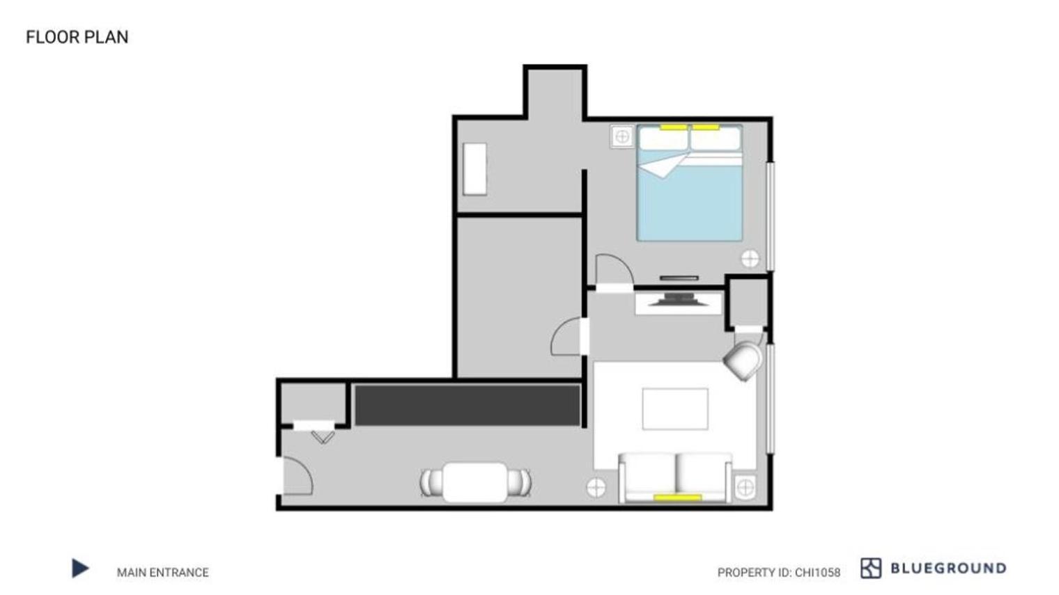 Apartamento Blueground West Loop Gym Roof Nr Union Park Chi-1058
